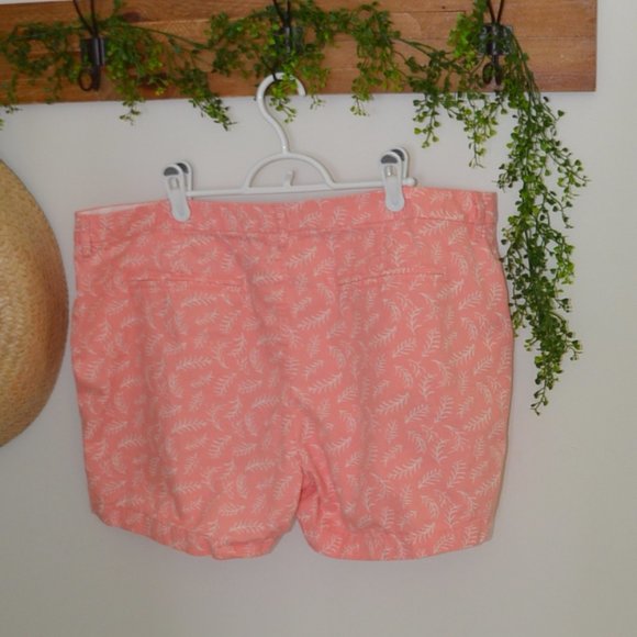 Old Navy Soft Cotton Shorts Slanted Pockets Pink Salmon Womens Plus Size 16 - Picture 4 of 8